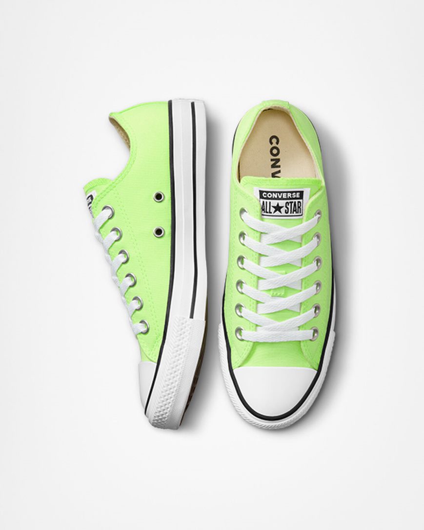 Tenisky Nizke Converse Chuck Taylor All Star Neon Damske Zelene Biele Čierne | SK QUJXN4